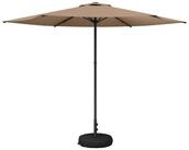 vidaXL Sonnenschirm Garten-Schirm mit Fu&szlig; 300 x 300 cm Polyester Rechtwinklig...