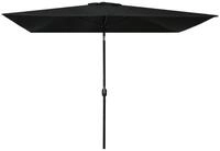 furnicato Sonnenschirm Eleganter 300x200x252 cm Schwarz mit Stahlgestell,