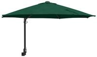 vidaXL Sonnenschirm Garten-Sonnenschirm Gr&uuml;n 248 x 248 x 148 cm Polyester und...