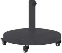 vidaXL Schirmhalter 48 x 48 x 32 cm Schirmst&auml;nder mit Rollen f&uuml;r drau&szlig;en