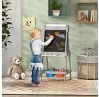 AIYAPLAY Tafel 3-in-1, doppelseitig, mit Aufbewahrungsboxen, (Kinder Staffelei,