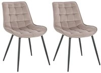 HOME DELUXE Esszimmerstuhl Polsterstuhl 2er - 8er Set IKALO (2 St), Gestell aus