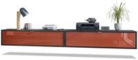 Vladon Lowboard Lana 1200 (2er-Set Tv-Kommode, mit Klappe dahinter 3 F&auml;cher),