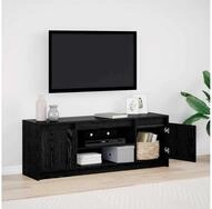 vidaXL TV-Schrank TV-Einheiten Schwarz 139,5 x 34 x 50 cm Holzwerkstoff