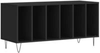 vidaXL Lowboard Plattenschrank Schwarz 100x38x48 cm Holzwerkstoff (1 St)