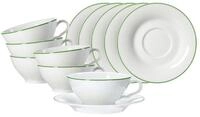 Ritzenhoff & Breker Tasse Ostfriese Teetassen mit Untertassen 100 ml 6er Set,...