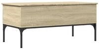 vidaXL Couchtisch Couchtisch Sonoma-Eiche 100x50x45 cm Holzwerkstoff und Metall