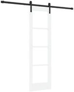 vidaXL Haust&uuml;r Schiebet&uuml;r ORKDAL Wei&szlig; und Schwarz 61 x 198,5 cm (1-St)