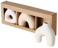 BOLTZE Dekovase Keramik Vasen Set 3-teilig &ndash; Handgearbeitete Steingut Vasen...