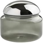 Giftcompany Vorratsdose Voile Glasdose L grau/silber 12,5cm, Glas