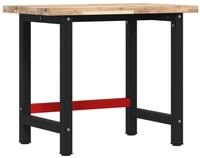 vidaXL Werkbank Werkbank 100x60x83 cm Massivholz Rechteckig, (1-tlg)