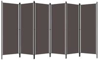 vidaXL Raumteiler, 6-tlg. Paravent Anthrazit 300x180 cm