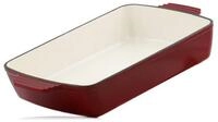 Mahlzeit Auflaufform Gusseisen Auflaufform eckig 3,8 Liter, Dark Cherry,...