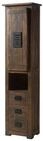 Massivmoebel24 Dreh-/Schwebet&uuml;renschrank RAILWAY (Mango 50x35x195 braun...