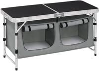 Woltu Campingtisch, H&ouml;henverstellbar mit Stauraum, Outdoor inkl.Tragetasche