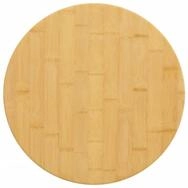 vidaXL Tischplatte Tischplatte &Oslash;50x4 cm Bambus (1 St)