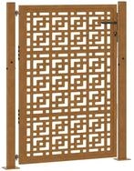vidaXL Gartentor Gartentor 100x150 cm Verwitterungsstahl Kreuzdesign