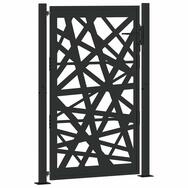 vidaXL Gartentor Gartentor Schwarz 100x150 cm Stahl Leichtes Design