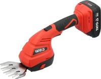 Yato Akku-Heckenschere Akku-Gras- und Heckenschere 18V mit 2,0Ah Akku und...