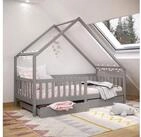 IDIMEX Hausbett ALVA, Hausbett Montessori Kinderbett 90 x 200 Kiefer 2...