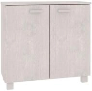 vidaXL Sideboard Sideboard HAMAR Wei&szlig; 85x35x80 cm Massivholz Kiefer (1 St)