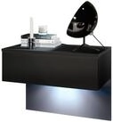 Vladon Nachttisch Sleep (Nachttischschrank, mit Schublade zur Wandmontage),...