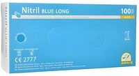 Medi-Inn Einweghandschuhe Medi-Inn Handschuhe Nitril puderfrei Long blau...