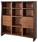 Massivmoebel24 B&uuml;cherregal PURE ACACIA, 1-tlg., B&uuml;cherregal Akazie 142x45x147...