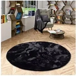 Pergamon Fellteppich Fellteppich Luxus Super Soft Plush Rund, Rund, H&ouml;he: 25 mm