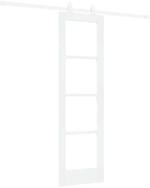 vidaXL Haust&uuml;r Schiebet&uuml;r ORKDAL Wei&szlig; 61 x 198,5 cm Massivholz Kiefer und...