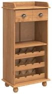 vidaXL Weinregal Weinschrank ASKIM Honigwachs 57 x 37 x 114 cm, 1-tlg.