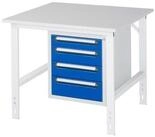 RAU Werkbank Arbeitstisch 1000x1000x760-1080 4xSchub M-Platte 22mm...