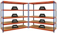 PROREGAL&reg; Schwerlastregal MegaDeal Garagenregal Kellerregal Steckregal...