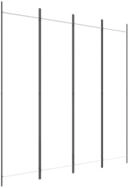 vidaXL Paravent, 4-tlg. Raumteiler Wei&szlig; 200x200 cm Stoff