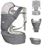 Kikkaboo Babytrage Babytrage Chloe 3 in 1, Bauch- und R&uuml;ckentrage, H&uuml;ftsitz,...