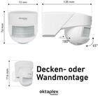 Oktaplex motion Bewegungsmelder Lea Bewegungsmelder Aussen IP54 Infrarot Sensor...