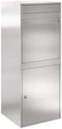vidaXL Briefkasten Paketdrop-Box mit Speicher Silber 47,5 x 38 x 59 cm Edelstahl
