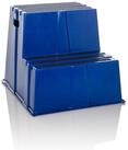 hjh OFFICE Tritthocker TIO-E2 Elefantenfu&szlig; Kunststoff H&ouml;he 51.0 cm, Rollhocker