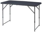 en.casa Klapptisch, &raquo;Adelfia&laquo; 120x60cm 3-stufig h&ouml;henverstellbar Rattanoptik,