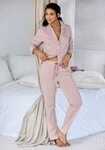 Vivance Dreams Pyjama (Set, 2 tlg) mit feinem Streifenmuster