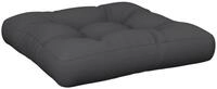 vidaXL Sitzauflage Palettenkissen Schwarz 50x50x12 cm Stoff, (1 St)