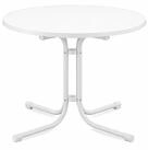 Beautissu Bistrotisch Bistrotisch Bistroni WP &Oslash;80xH70cm Wei&szlig;, Campingtisch