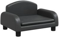 vidaXL Babym&ouml;bel-Set Kindersofa Schwarz 50x40x30 cm Kunstleder