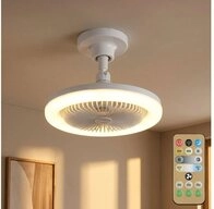GLOBO LIGHTING Deckenventilator, LED Deckenventilator wei&szlig; Fernbedienung