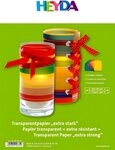 Heyda Transparentpapier HEYDA 204875410 Transparentpapier A4 gelb orange rot...