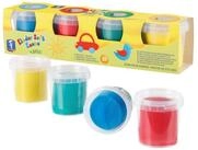 Feuchtmann Knete KINDER SOFT KNETE Basic (1-tlg), 4 x 150g weiche Kinderknete in