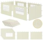 Zelsius Pavillonseitenteil Seitenw&auml;nde f&uuml;r Pavillon 3x6 m, 6-teilig, Beige,