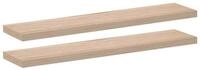 vidaXL Regal Schweberegale 2 Stk. 110x23,5x4 cm Holzwerkstoff, 2-tlg.