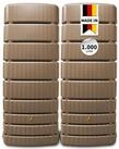 4rain Regentonne SLIM Wandtank-SET 1000 L, taupe