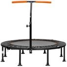 COSTWAY Fitnesstrampolin, &phi;110cm, mit 5 stufig h&ouml;henverstellbarem Griff
